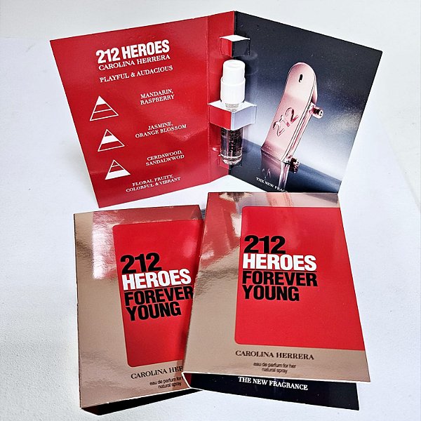 Flaconete 212 Heroes For Her Carolina Herrera Eau de Parfum - Perfume Feminino - 1.5ml - Original