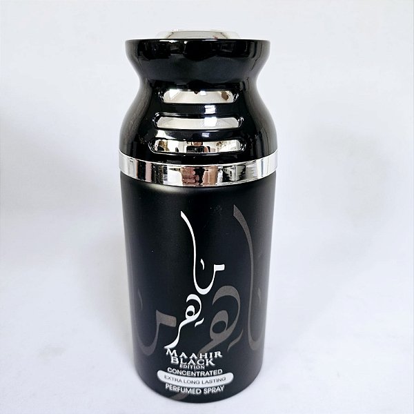 Desodorante Spray Perfume Maahir Black Edition Concentrado - Lattafa - Unissex - 250ml