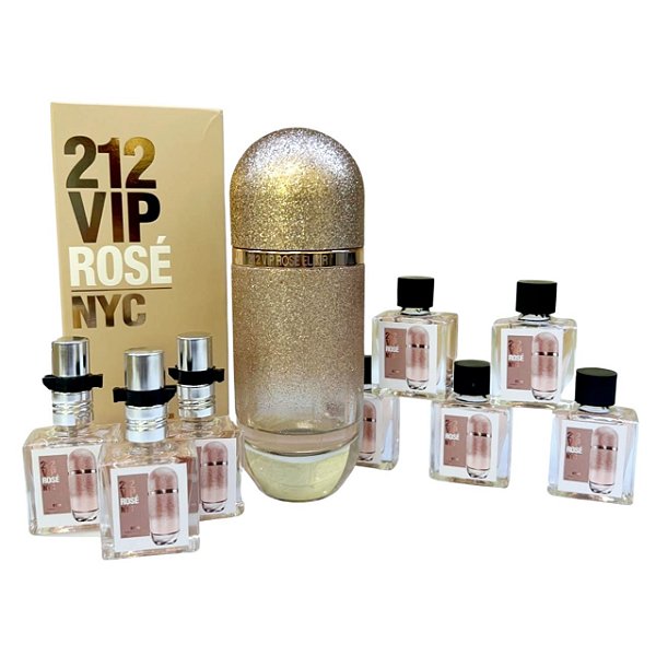 1008 - Decant 9ml Original - 212 VIP Rosé Elixir - Carolina Herrera  - Perfume Feminino - EAU de Parfum