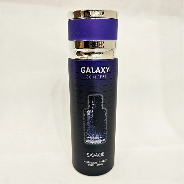 Perfume Spray Corporal Ãrabe Savage - Galaxy Masculino - 200ml