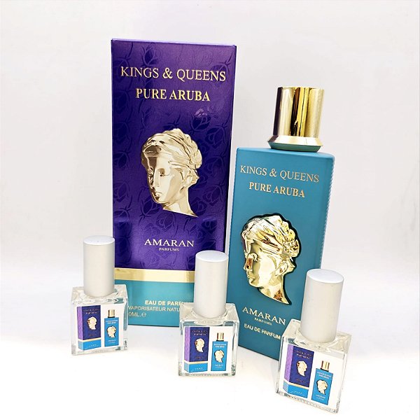 1024 - Decant 9ml Original - Amaran Kings & Queens - Pure Aruba - Perfume Feminino - EAU de Parfum