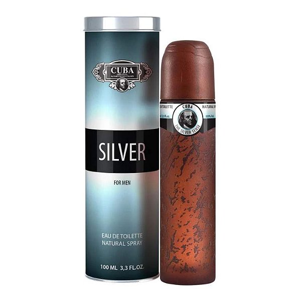 Cuba Perfume Silver 100ml Original-Silver Scent
