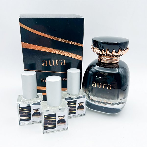 1030 - Decant 9ml Original - Aura Kiss Of Rose - La Fede - Khadlaj - Perfume Feminino - EAU de Parfum