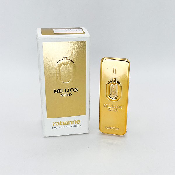 Miniatura Perfume Million Gold - Paco Rabanne - Perfume Masculino - EAU de Parfum Intense - 5 ml
