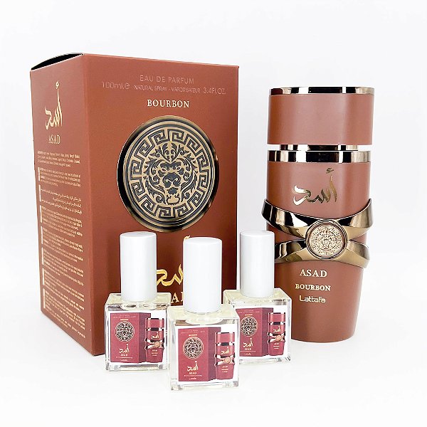 1237 - Decant 9ml Original - Asad Bourbon - Lattafa - Perfume Masculino - EAU de Parfum