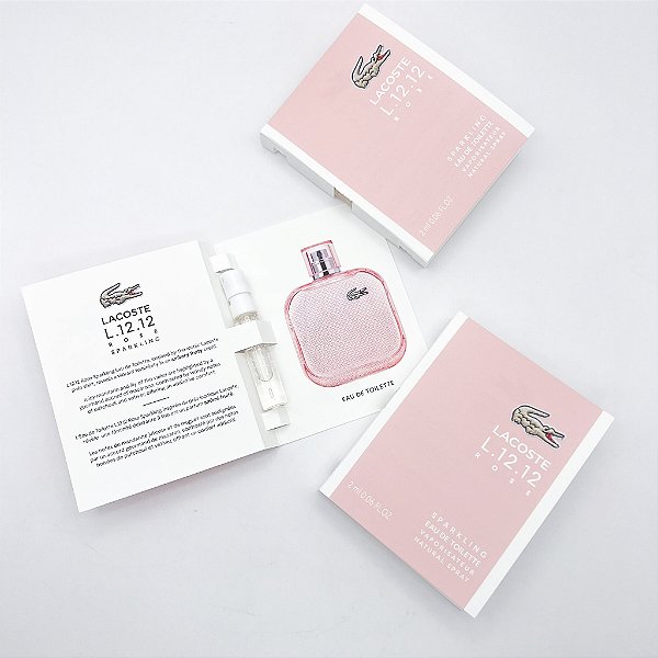 Flaconete Lacoste L.12.12 Rose Sparkling - Perfume Feminino - EDT - 2 ml - original