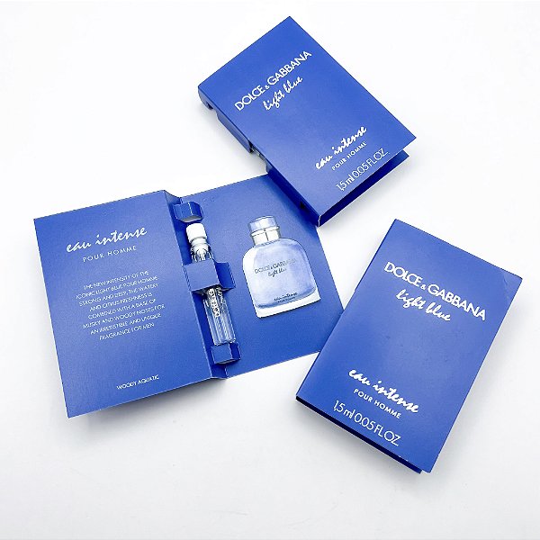 Flaconete Light Blue Eau Intense Pour Homme de Dolce&Gabbana - Perfume Masculino - EDP - 1,5 ml - original