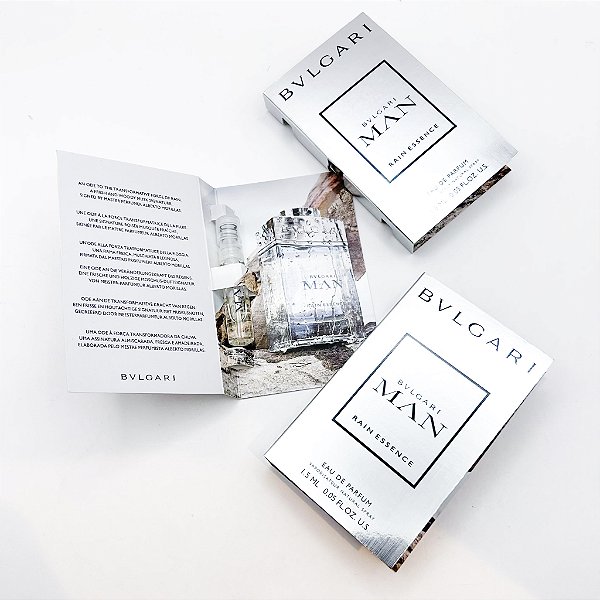Flaconete Bvlgari Man Rain Essence - Bvlgari - Eau de Parfum - Perfume Masculino - 1.5ml - Original