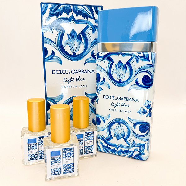 1331 - Decant 9ml Original - Light Blue Capri In Love - Dolce&Gabbana - Perfume Feminino - EAU de Parfum