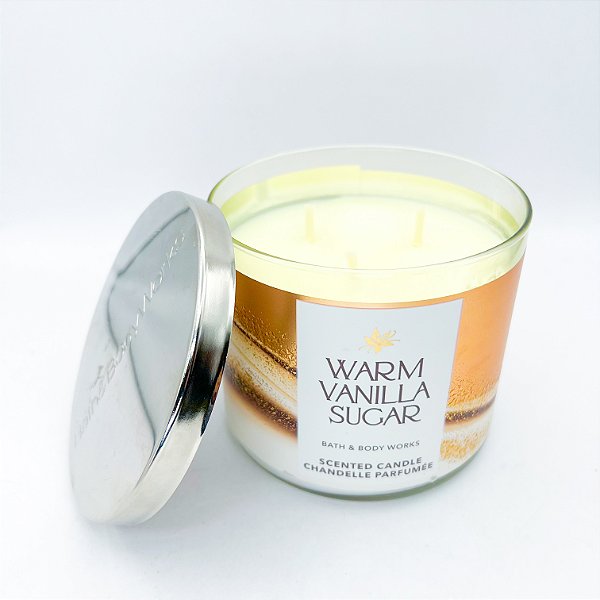 Vela Aromática Warm Vanilla Sugar - Bath & Body Works - 411g