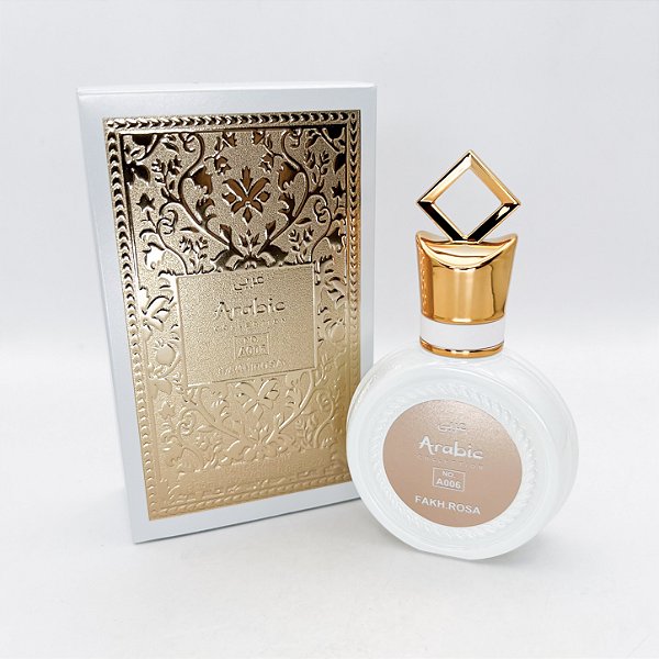 Perfume Fakh Rosa A006 - Arabic Collection - Perfume Feminino - 25ml
