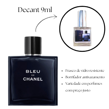 2003 - Decant 9ml Bleu - Chanel - Perfume Masculino - Eau de Parfum