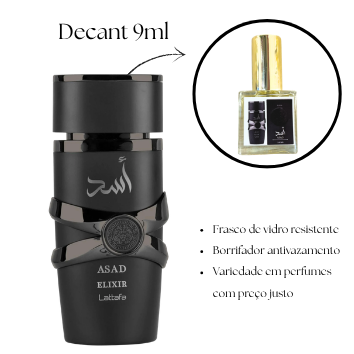2013 - Decant 9ml Asad Elixir - Lattafa - Perfume Masculino - Eau de Parfum