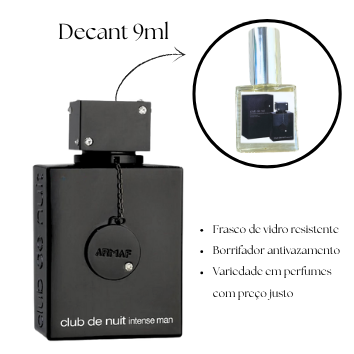 2014 - Decant 9ml Club de Nuit Intense Men - Armaf - Perfume Masculino - Eau de Parfum