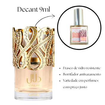 2015 - Decant 9ml Dalal - Lattafa - Perfume Feminino - Eau de Parfum