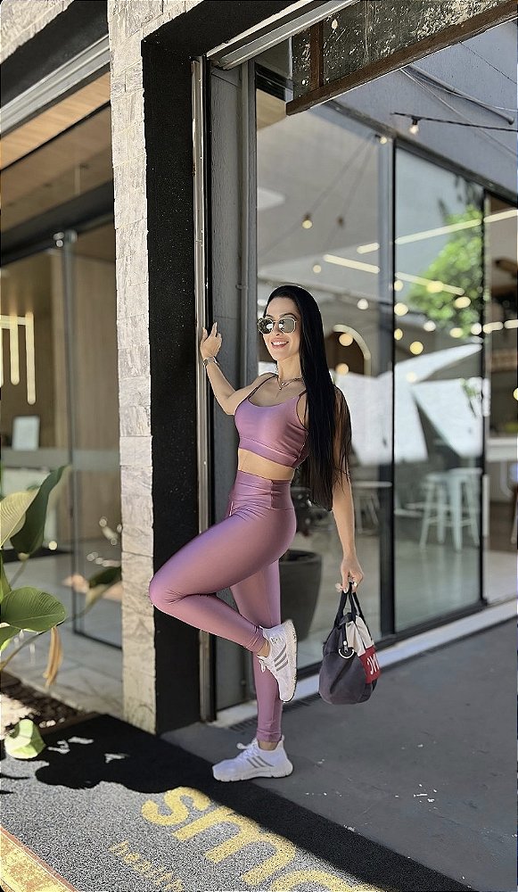CALÇA LEGGING GLOW ORQUIDEA