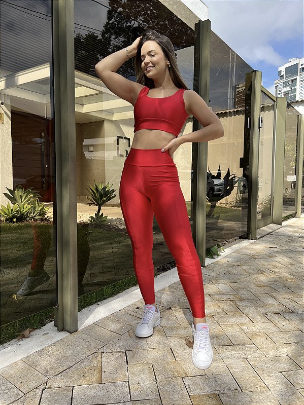TOP CROPPED GLOW CHIC RED