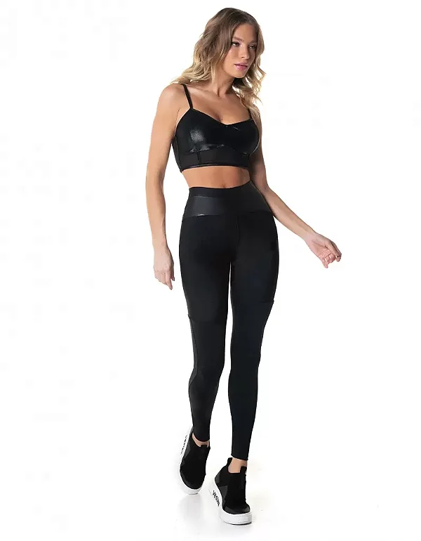 Legging Fuso Cyber Cirre Preto