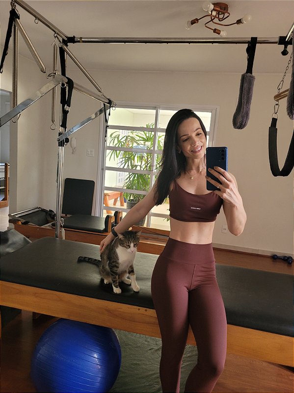 COMBO - LEGGING MAXXI CHOCOLATE + TOP VANESSA MAXXI CHOCOLATE