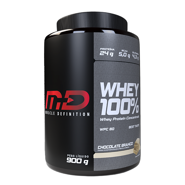 Whey 100% MD Chocolate Branco 900g