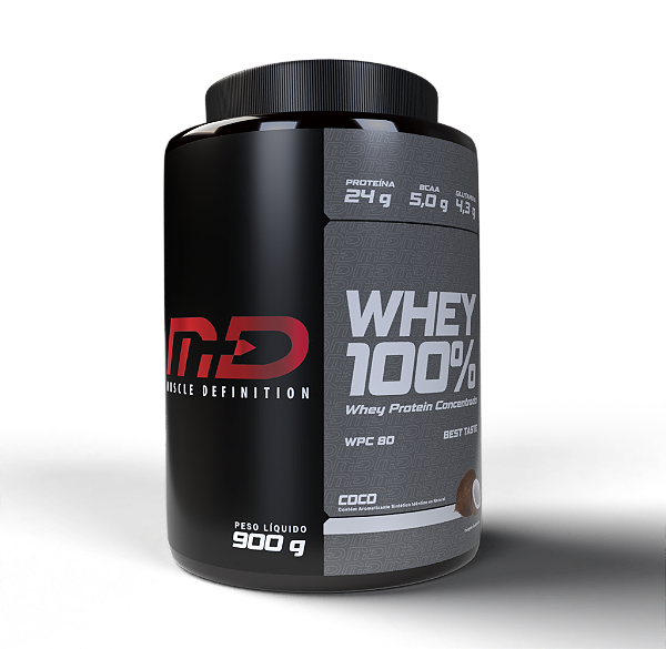 100% WHEY MD - 1,98 LBS - (900G) - COCO