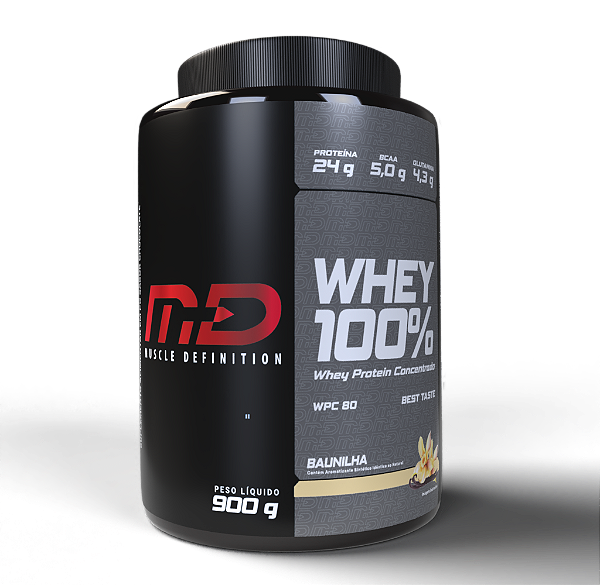 100% WHEY MD - 1,98 LBS - (900G) - VANILLA CREAM