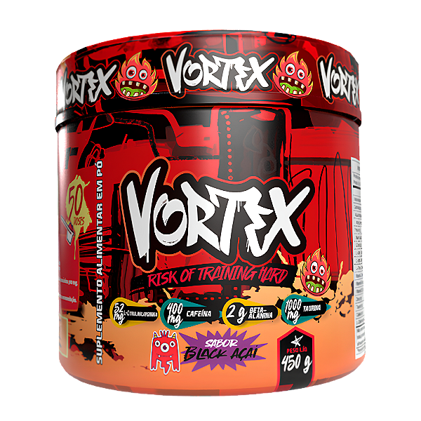 Pré-Treino Vortex Black Açaí 450g