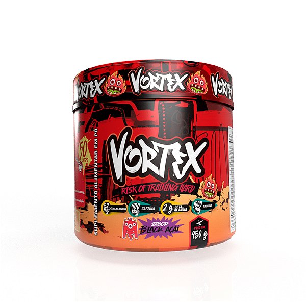 PRÉ-TREINO VORTEX - (450G) - BLACK AÇAÍ