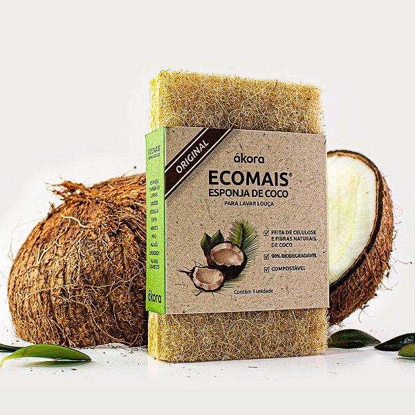 Esponja de Coco Ecológica Ákora Ecomais