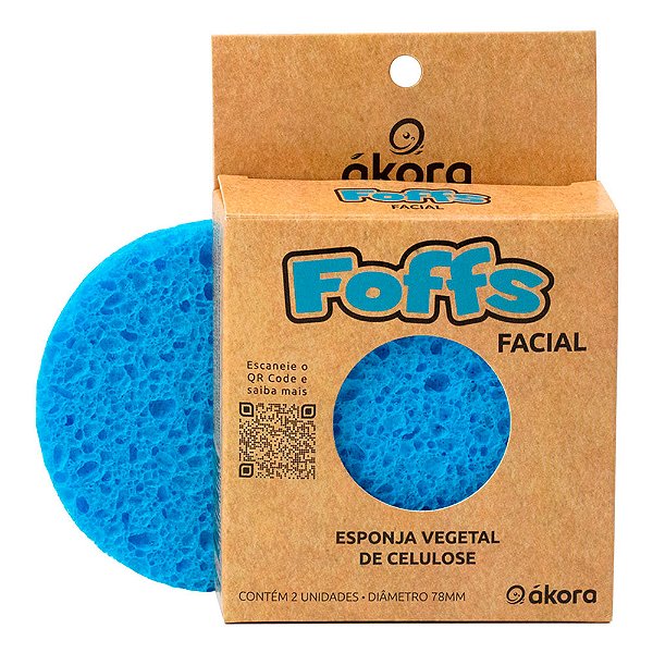 Esponja Vegetal de Celulose Facial Ákora Foffs
