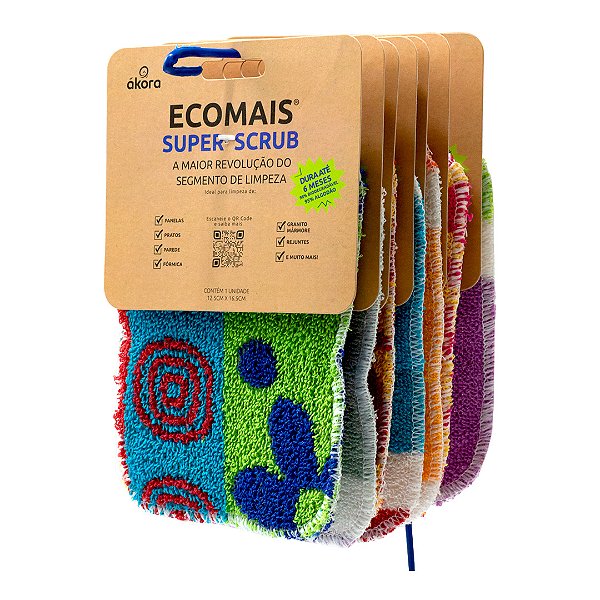 Super Scrub Ecomais Àkora (Estampas Exclusivas)