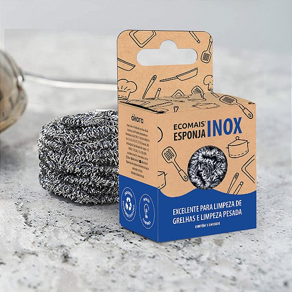 Esponja de Aço Inox Ecomais