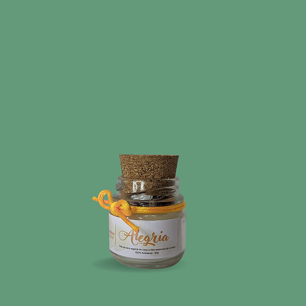 Vela Alegria - Óleo essencial de LARANJA - 30g
