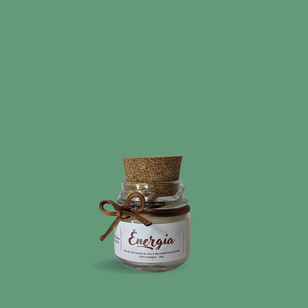 Vela Energia - Óleo essencial de Canela - 30g