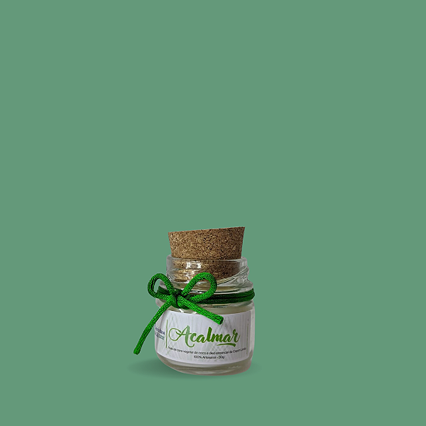 Vela Acalmar - Óleo essencial de Capim Limão - 30g