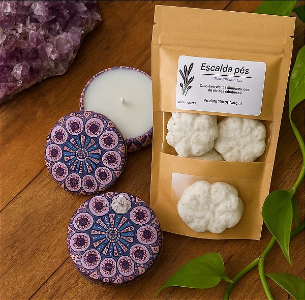 Kit Vela 70g + Escalda pés