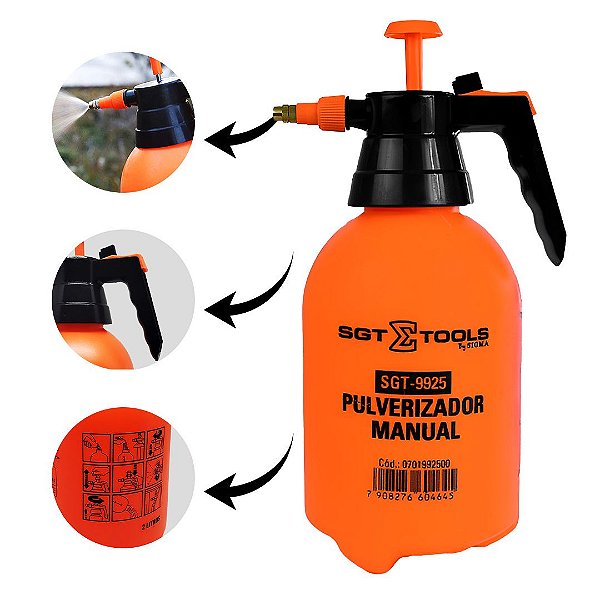 PULVERIZADOR MANUAL LARANJA 2L