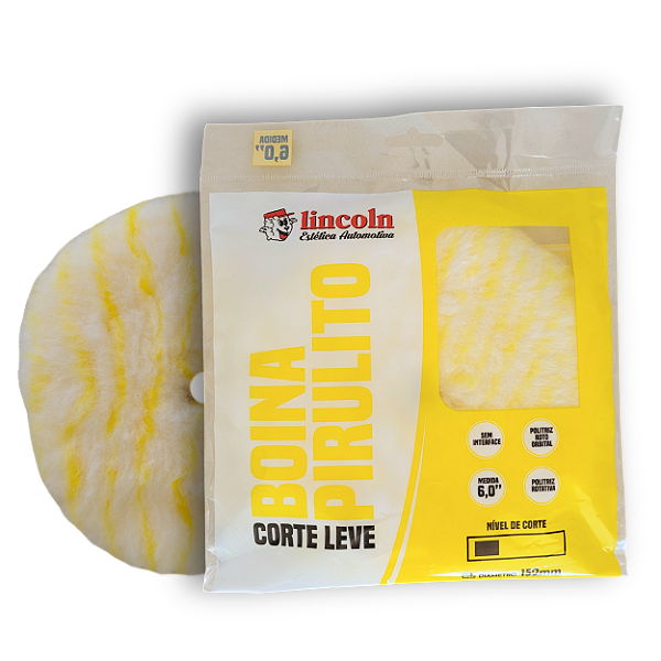BOINA PIRULITO CORTE LEVE (LISTRA AMARELA) SEM INTERFACE LINCOLN
