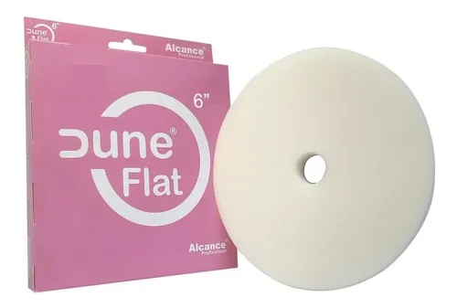 BOINA DE ESPUMA FLAT BRANCA 165MM COM FURO - ALCANCE
