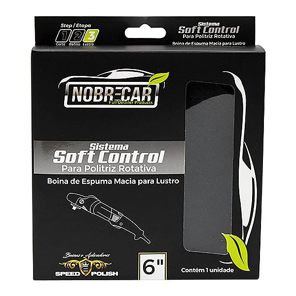 BOINA ESPUMA PRETA P/ ROTATIVA 6,5 NOBRECAR