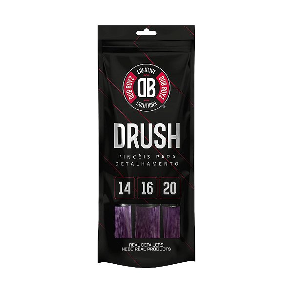 KIT DE PINCEIS PARA DETALHAMENTO 3 UN - DRUSH