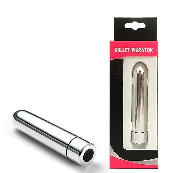 Cápsula Vibratória Com 7 Modos de Vibração Cromado - BULLET VIBRATOR