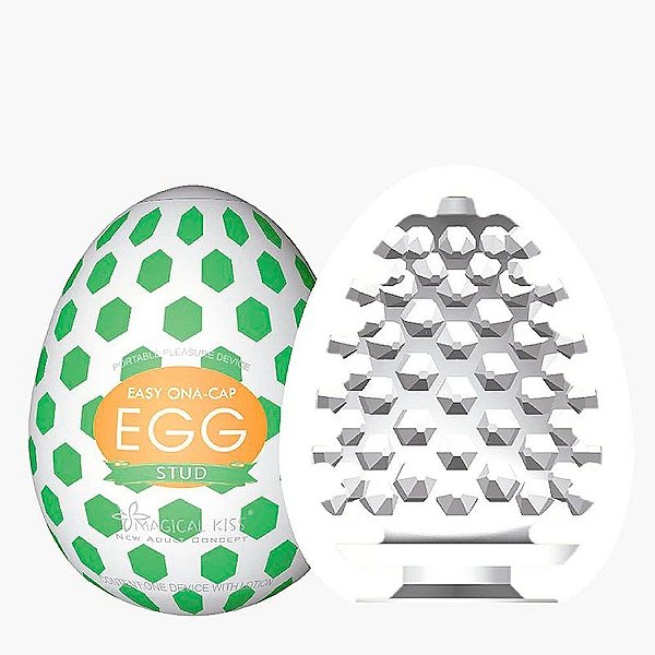 Ovo Masturbador Masculino Com Textura Interna - Egg Ona-Cap Stud