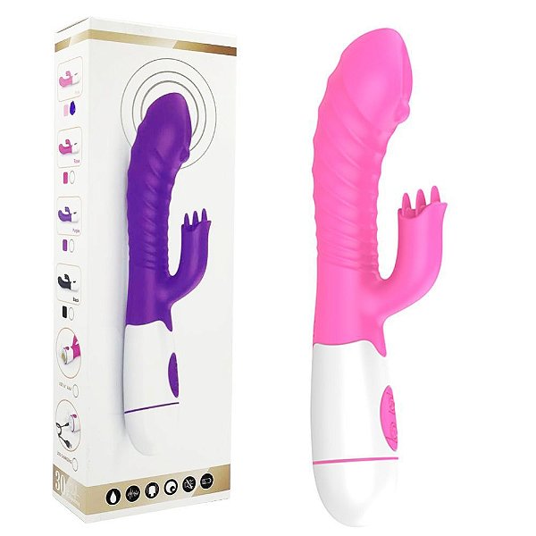 Estimulador Ponto G e Clitóris 30 Modos de Vibração Rosa - FEMALE VIBRATOR