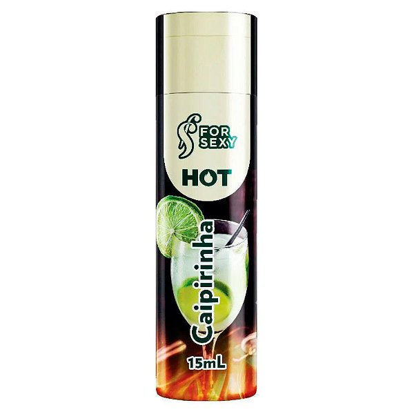 Gel Massagem Comestível Sensação Hot Caipirinha 15mL- FOR SEXY