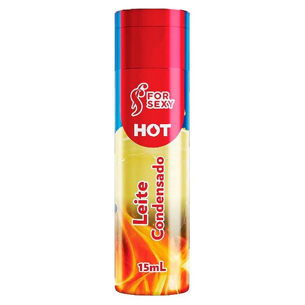 Gel Massagem Comestível Sensação Hot Leite Condensado 15mL - FOR SEXY