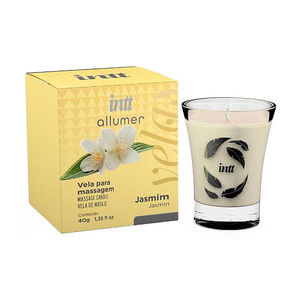 Vela Para Massagem Allumer Aromática Perfume Jasmin 40g - INTT