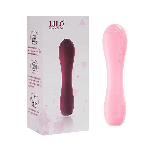 Mini Vibrador Em Silicone Macio Multivelocidade Rosa - Lilo