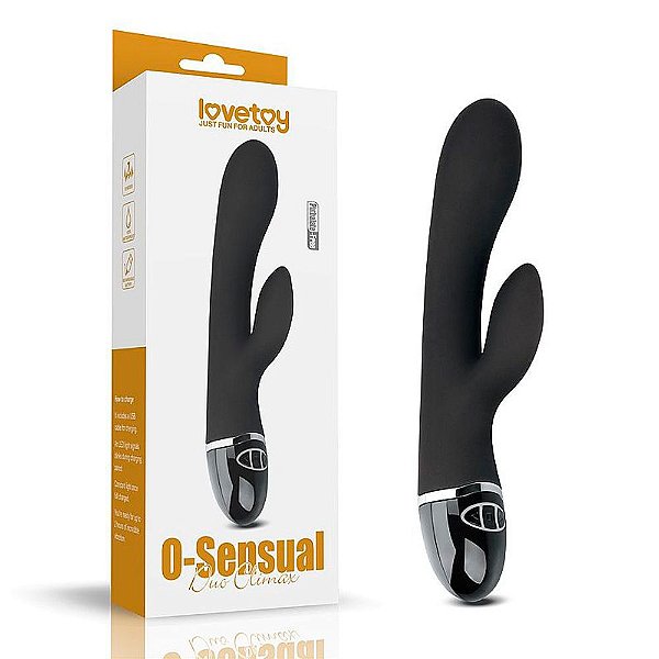 Vibrador Feminino Duplo Estimulador Ponto G Clitóris -  Lovetoy O-Sensual Dual Climax