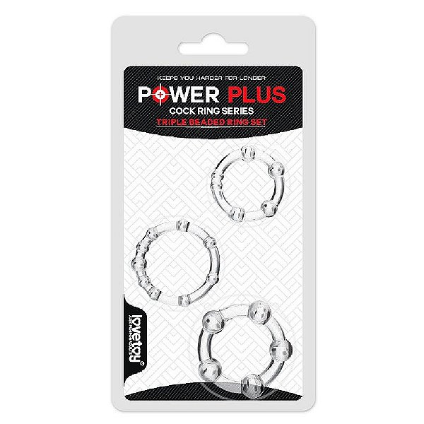Kit Com 3 Aneis Penianos De Borracha P, M e G - Lovetoy Power Plus